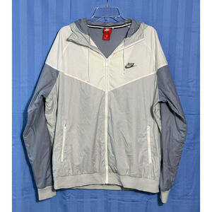 NIKE Windrunner Zip Up Windbreaker Jacket Hood Mesh Lined XL EUC